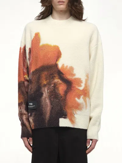 Y-3 MEN'S AOP KNIT CREW
