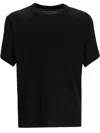 Y-3 Black Crewneck Logo T-shirt In Black