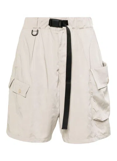 Y-3 Men's Clabro Nylon Twill Shorts For Ss24 In White
