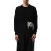 Y-3 Black Recycled Polyester Sweater With Embroidered Logo In Black