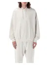 Y-3 Y 3 Light Grey Cotton And Recycled Polyester Hoodie For Men In Grey Heather