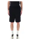 Y-3 Black French Terry Shorts With Functional Pockets In Black