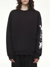 Y-3 Adidas Cloud-print Crew-neck Sweatshirt Clothing In Black