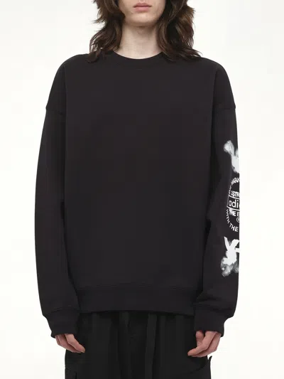 Y-3 Graphic Crew Sweat In Black