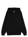 Y-3 Adidas Logo Cotton Hoodie In Black