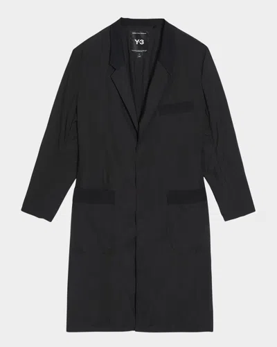 Y-3 Men's Long Lightweight Blazer In Black
