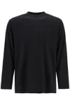 Y-3 Cotton Crew Neck T-shirt With Graphic Print In Black