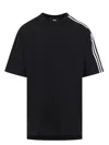 Y-3 Adidas 3-stripes T-shirt In Black