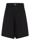 Y-3 Nylon Bermuda Shorts In Black