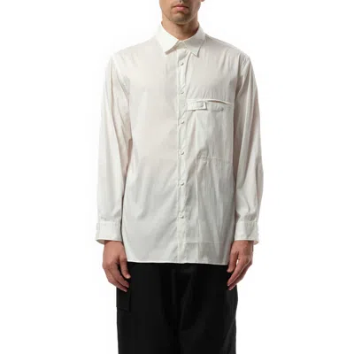 Y-3 Men's Pleat Pocket Shirt In White