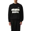 Y-3 Sweatshirt Whit Maxi Print In Black