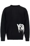 Y-3 Black Recycled Polyester Sweater With Embroidered Logo In Black