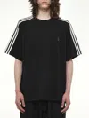 Y-3 Adidas Y 3 Black T Shirt In Wool And Nylon Blend In Black
