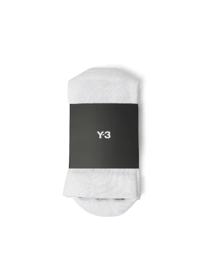 Y-3 Men's Stripe Socks In White