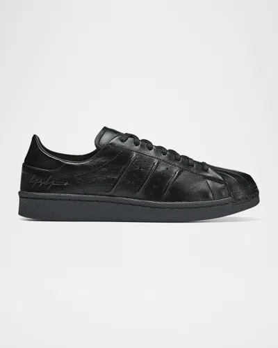 Y-3 MEN'S SUPERSTAR LEATHER LOW-TOP SNEAKERS