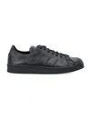 Y-3 Superstar Leather Sneakers In Black