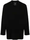 Y-3 Adidas Loose Fit Long Sleeve T-shirt Clothing In Black