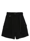 Y-3 Y 3 Cargo Shorts With Fixed Belt In Black