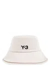 Y-3 3-stripes Bucket Hat In Talc