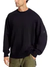 Y-3 Y 3 Crewneck Sweatshirt With Rubberized Logo Print On Sleeve In Black