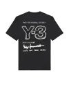 Y-3 Merch Tee In Black