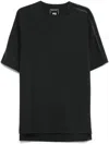 Y-3 Mesh 3-stripes T-shirt In Black