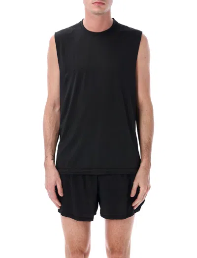 Y-3 Mesh Running Tank In Black