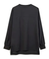 Y-3 Black Mesh Stripes Long Sleeve T-shirt In Black