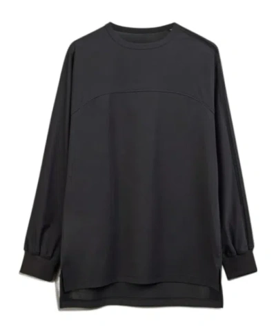 Y-3 Black Mesh Stripes Long Sleeve T-shirt