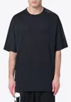 Y-3 Adidas Y 3 Black T Shirt With Graphic Print In Black