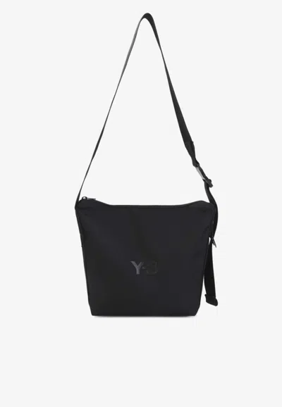 Y-3 Messenger Bag With Logo-lettering In Black