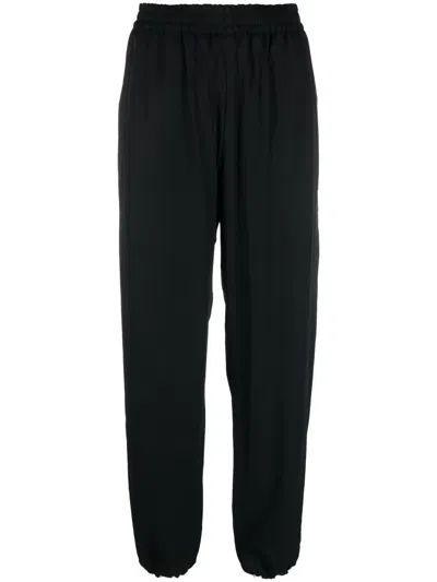 Y-3 Mid-rise Straight-leg Trousers In Black