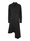 Y-3 Y 3 Midi Shirt Dress In Black