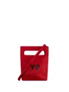 Y-3 Mini  Tote Bag In Red