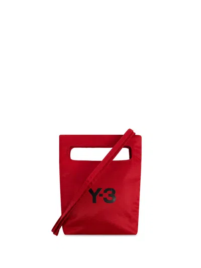 Y-3 Mini  Tote Bag In Red