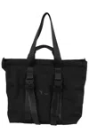 Y-3 Spacious Tote Bag With Leather Straps And Embossed Logo In Black