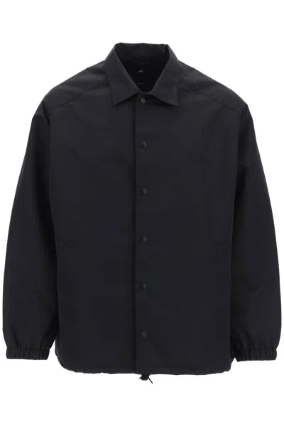 Y-3 Modern Men's Sports Jacket In Sleek Black For Spring/summer 2024