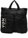Y-3 Nbhd Padded Nylon Tote Bag In Black