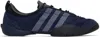 Y-3 Navy & Black Regu Sneakers In Dark Blue/collegiate
