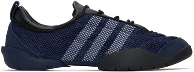 Y-3 Navy & Black Regu Sneakers In Dark Blue/collegiate