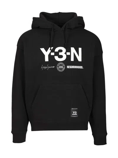 Y-3 Nbhd Graphic Hoodie Sweatshirts Black