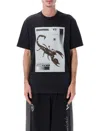 Y-3 Nbhd Graphic Scorpion Tee In Black