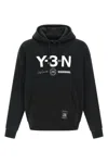 Y-3 X Neighborhood Logo Print Hooded Sweatshirt In Black