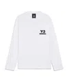 Y-3 Nbhd Logo Long Sleeve T-shirt In White