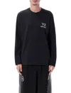 Y-3 Nbhd Logo L/s Tee In Black