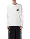 Y-3 Nbhd Logo L/s Tee In White