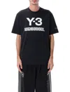 Y-3 Nbhd Logo Tee In Black