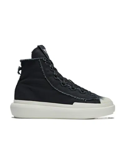 Y-3 Nizza Distressed High-top Sneakers