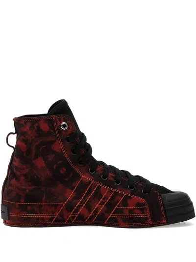 Y-3 Nizza Hi Tie-dye High-top Sneakers In Black