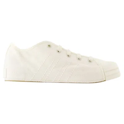 Y-3 NIZZA LO SNEAKERS - Y-3 - LEATHER - WHITE